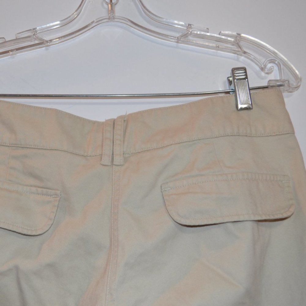 Zara TRF White Cargo Pants Low Rise Pockets Lace Bottom Women M - Picture 6 of 7